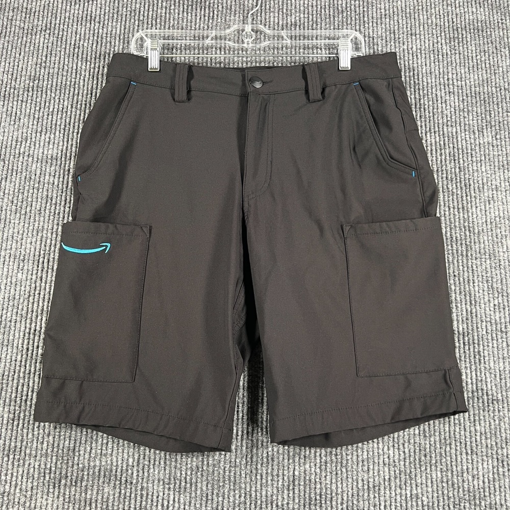 Amazon Shorts Mens Size Medium 32-34 Black Cargo Luly Yang Casual Comfort